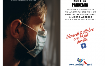 Noi e il covid: nuovo webinar di sostegno psicologico